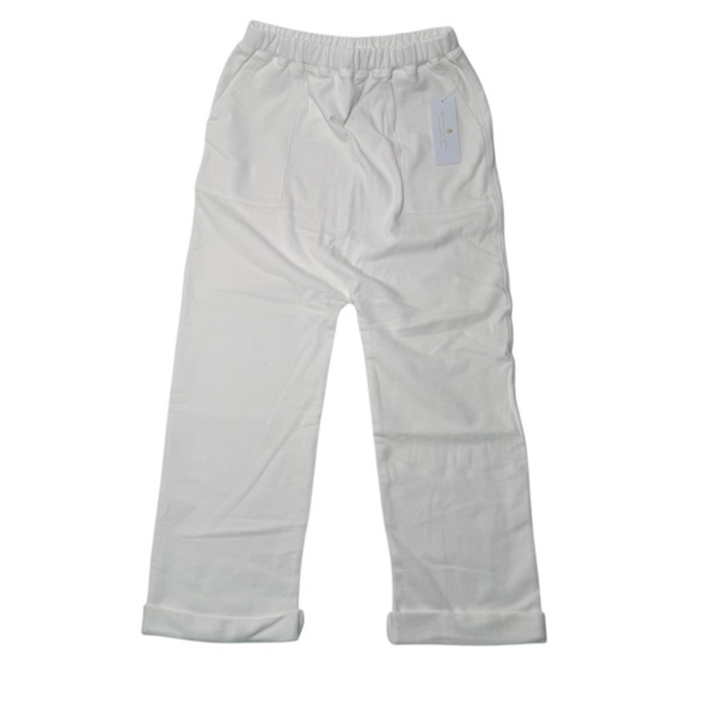 Spiritual Gangster Slouchy Straight Leg Sweatpants In Snow White